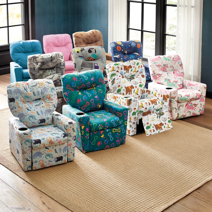 Child-Size Kids' Recliner Chairs, , large