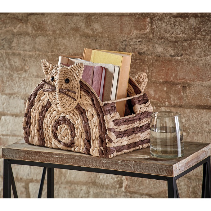 Woven Cat Basket, , large