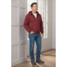 Men's Fleece Reversible Hoodie with Front Zipper and Kangaroo Pocket, , large
