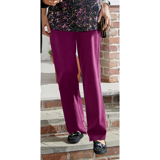 Betty Knit Pant, Raspberry, large