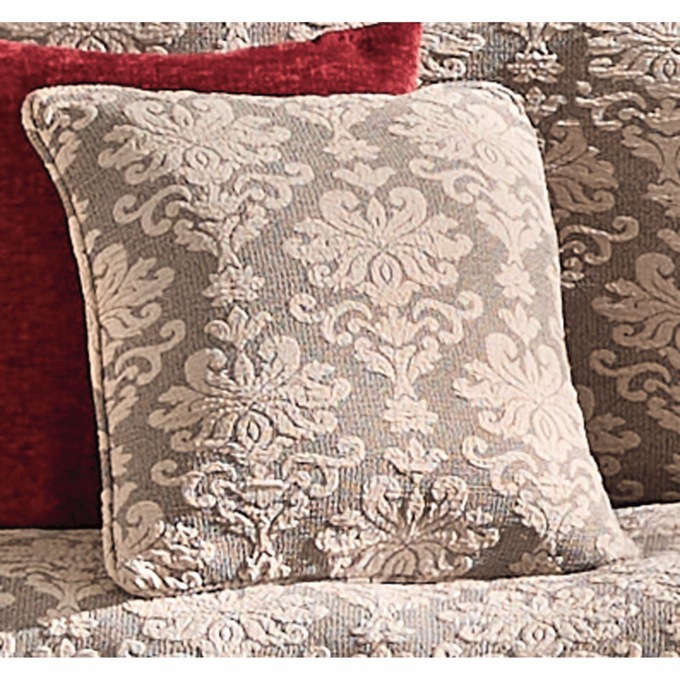 Damask Stretch Pillow Cover, , large