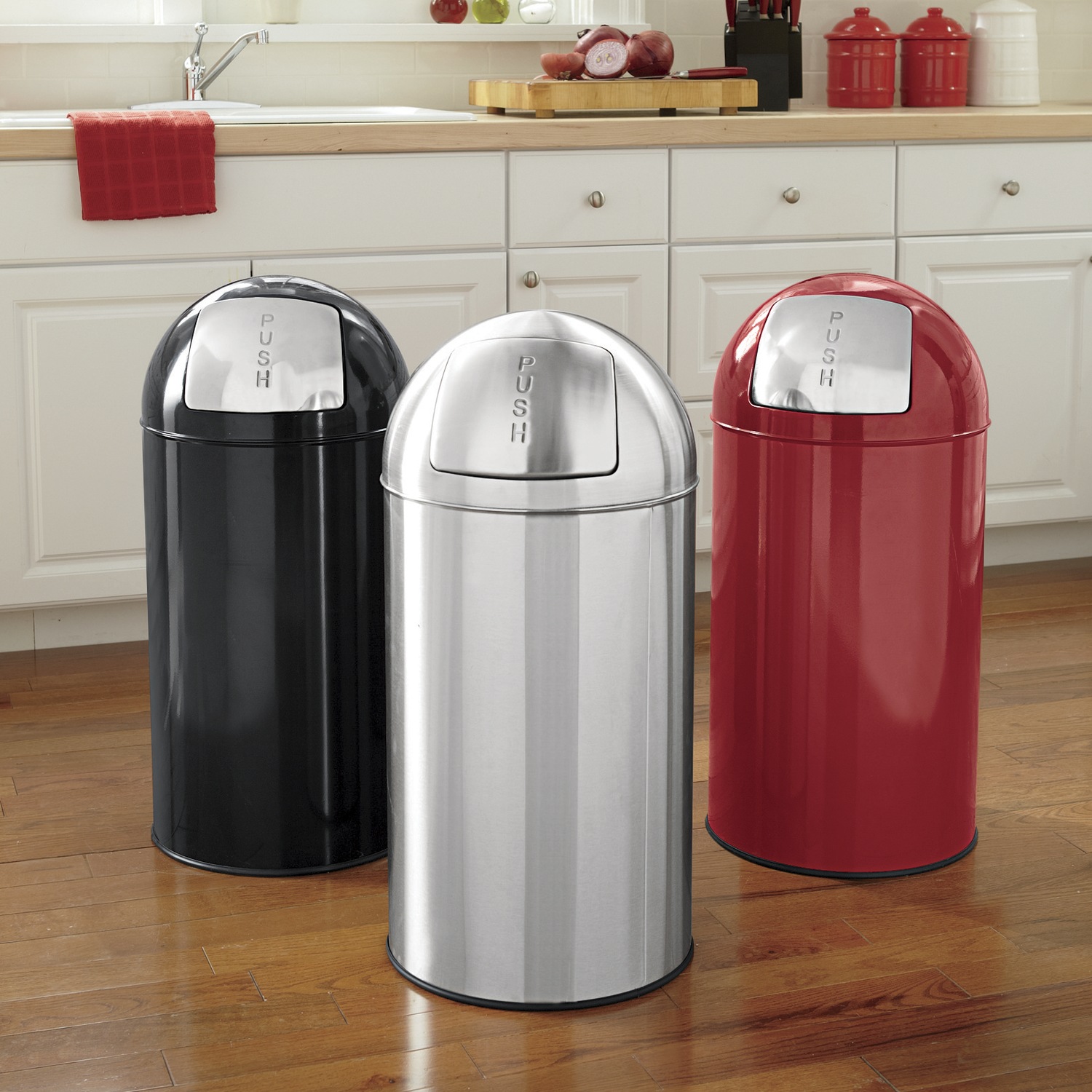 13-Gal. Stainless Steel Trash Can | Montgomery Ward