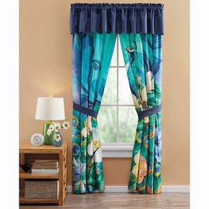 Serenity Peacock Panel Pair, , large