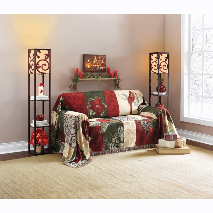 Lau Floor Lamp with Shelves, , large