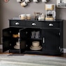 Miller Shaker-Style Sideboard Buffet Cabinet, , large