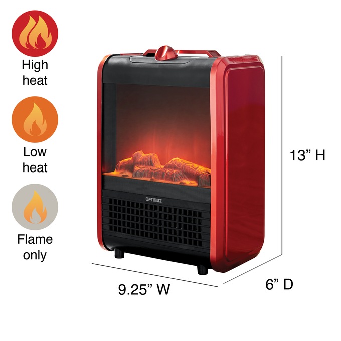 Optimus Mini Ceramic Fireplace, , large
