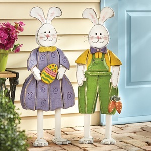 Buy Both Chunky Wood Cutouts Easter Bunnies and Save, , large