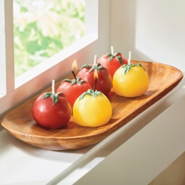 Set of 6 Heirloom Tomato Candles, , large