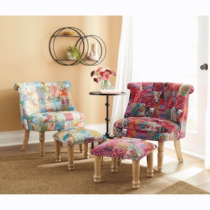 Tufted Patchwork Chair, , large