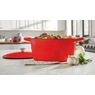 Enameled Cast Iron Cookware 5-Qt. Casserole with Lid, , large