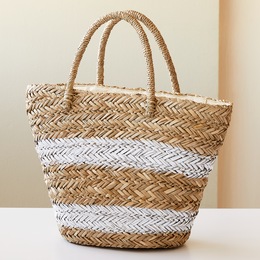 Alina Straw Tote, , large