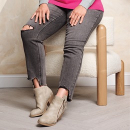 Nicole Distressed Jean, , large