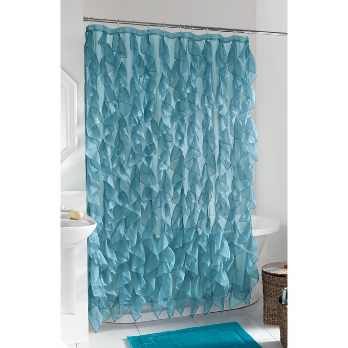 Cascade Shower Curtain, , large