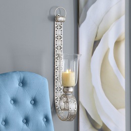 Distressed Metal Wall Sconce, , large