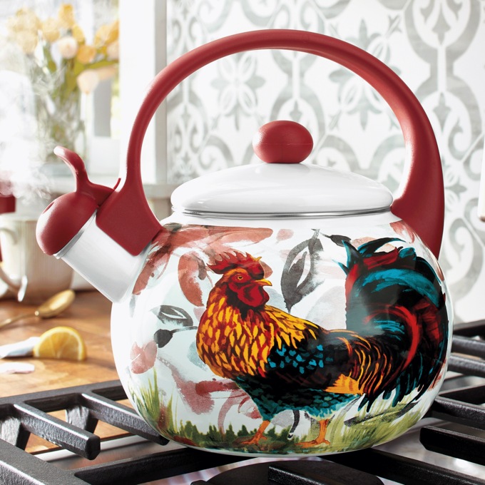 Rooster Whistling Tea Kettle, , large