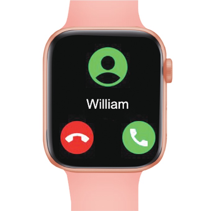 Slide Innovations Fitness Tracking Smartwatch, Pink, large