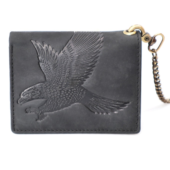 Genuine Leather Wildlife Wallet with Removable Chain, , large