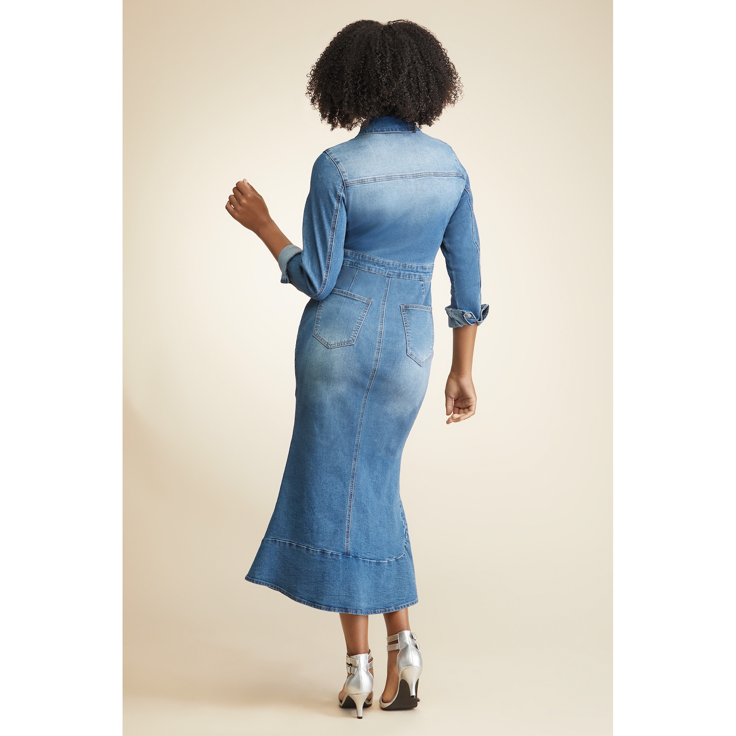 Vashie Denim Sheath Dress | Montgomery Ward