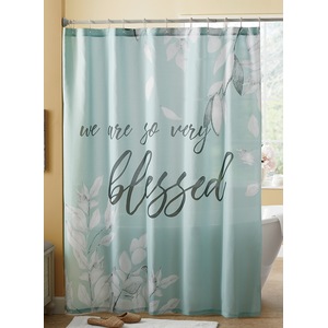 Blessed Shower Curtain, , large