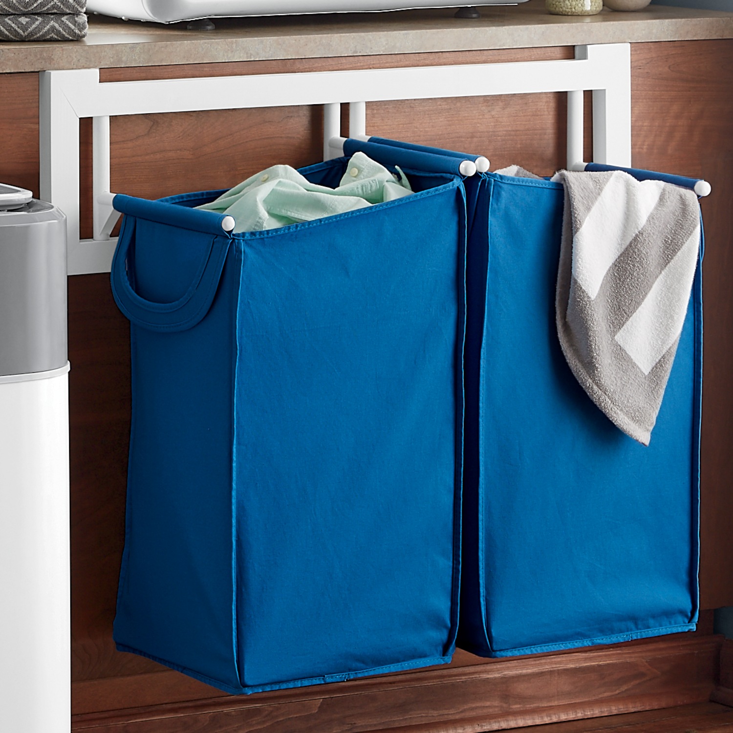 Set of 2 Hanging Hamper Baskets Montgomery Ward