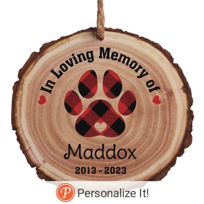Personalized Pet Memorial Ornament, , large