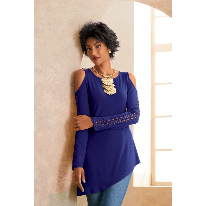 Selina Cold-Shoulder Tunic, , large