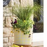 Set of 2 Gingham Check Planters, , large