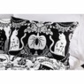 Raven Matelass&eacute; Jacquard Reversible Halloween Standard Sham, Multi, large