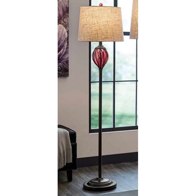Captured Glass Floor Lamp, , large
