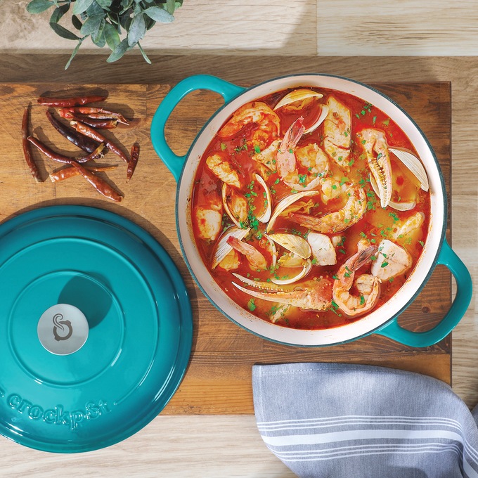 Crock Pot Artisan 6-qt. Enameled Cast Iron Dutch Oven with Lid, , large