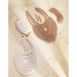 Multi-Strand/Bead Necklace and Earring Set &amp; Bracelet  - Buy Both and Save, , large