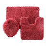 Color Connection 3-Piece Shag Bath Mat Set, , large