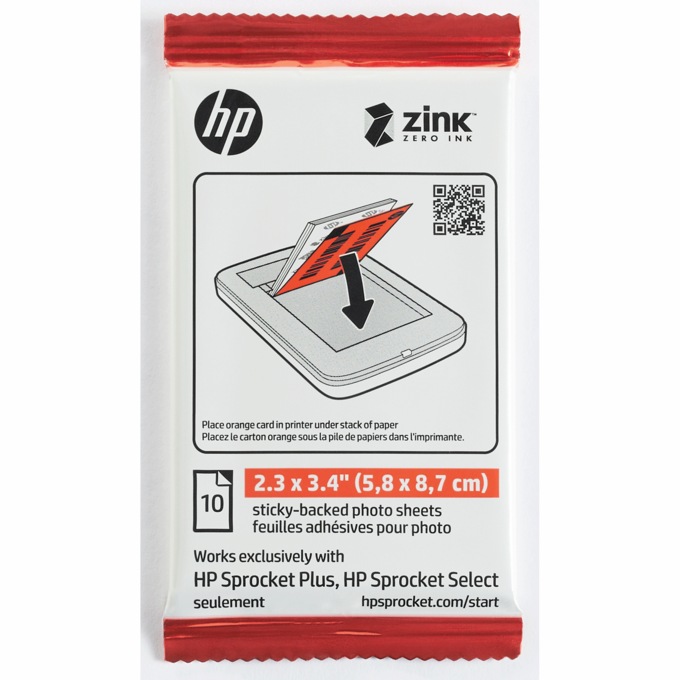 HP Sprocket 2.3&quot; x 3.4&quot; Refill Paper, , large