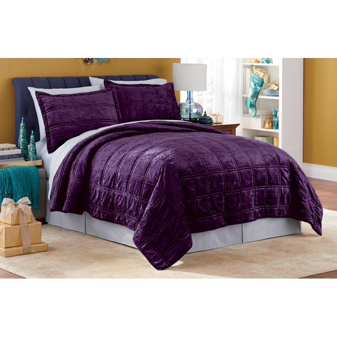 Crushed Velvet Quilt Montgomery Ward