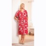 Sweetheart Neck Lounger, Red White Floral, large