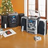 Montgomery Ward 6-in-1 Deluxe Turntable iPod/MP3 AM/FM CD/Cassette, , large