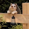 Solar Woodland Critter Fence Sitter, , large