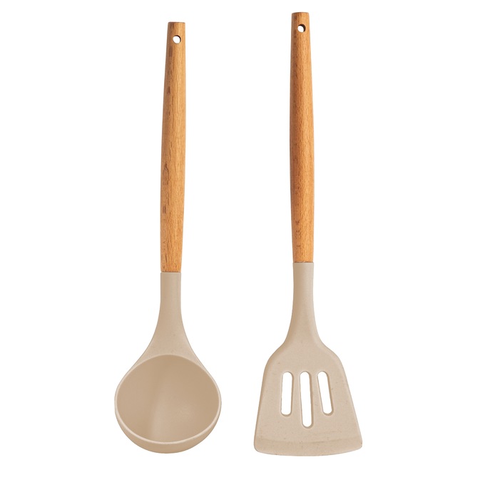 Gotham Steel 18-Piece Detachable Handle Cookware Set, Beige, large