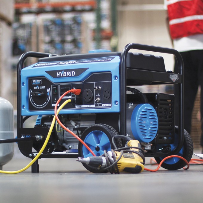 Pulsar 5250W/4250W Dual-Fuel Generator, Blue, large