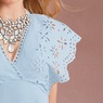 Eyelet Sheath Dress, , large