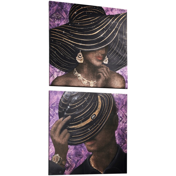 Dazzling Man and Woman Canvases - Buy Both and Save, , large