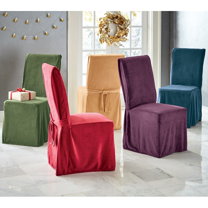 Devonshire Velvet Dining Chair Cover