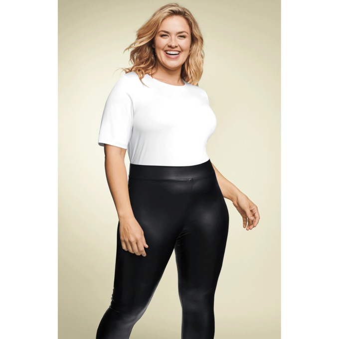 Jennifer Faux-Leather Legging, , large