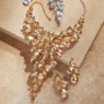 Crystal Bib Necklace and Earring Set, , large