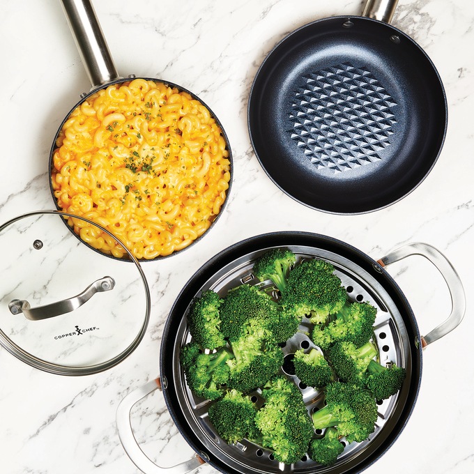 Copper Chef Black Diamond 10-Piece Cookware Set, , large
