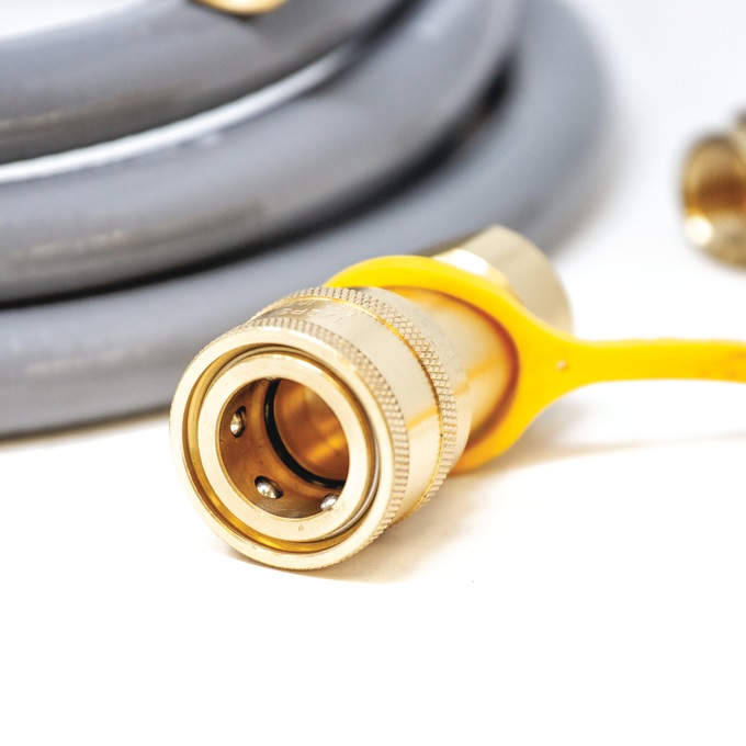 FIRMAN 25ft. Natural Gas Hose with Storage Strap, Gray, large