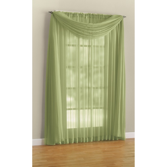 Sheer Curtain Scarf, , large