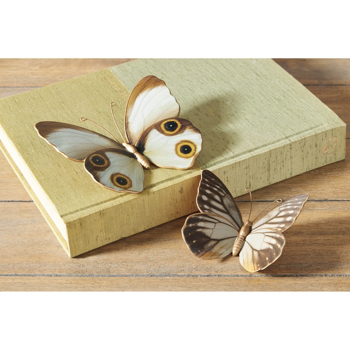 Set of 2 Butterfly Figurines, , large