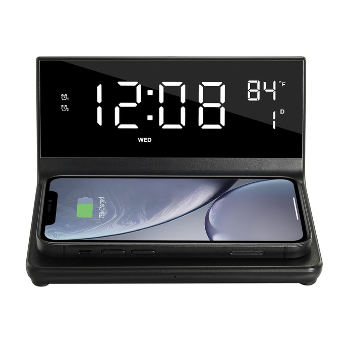 Supersonic Alarm Clock Wireless Charger, , large