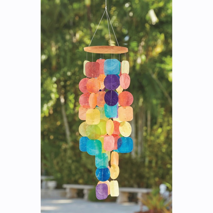 Colorful Capiz Chime, , large